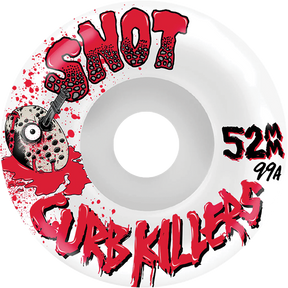 SNOT CURB KILLER CONICAL 52MM 99A WHITE WHEELS SET