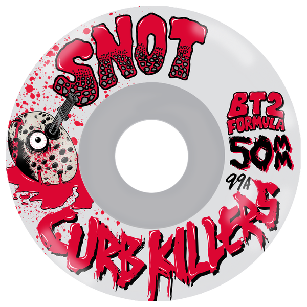 SNOT CURB KILLER 50MM 99A CLEAR WHEEL SET