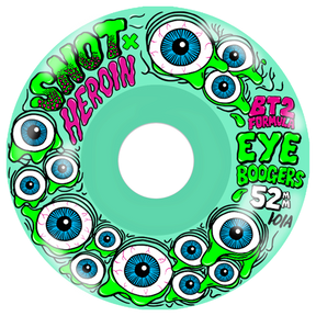SNOT EYE BOOGERS 52MM 101A GREEN WHEEL SET