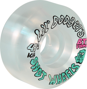 SNOT LIL BOOGERS CONICAL 47MM 101A CLEAR WHEELS SET
