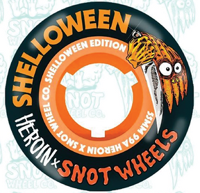 SNOT SHELLOWEEN 55MM 99A BLACK WHEELS SET
