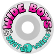 SNOT WIDE BOYS 53MM 99A WHT/PNK WHEEL SET