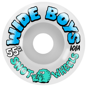 SNOT WIDE BOYS 55MM 101A WHT/BLU WHEEL SET