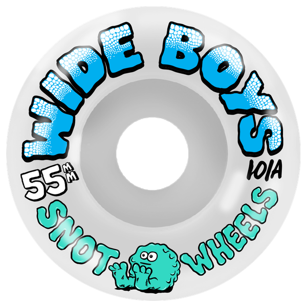 SNOT WIDE BOYS 55MM 101A WHT/BLU WHEEL SET
