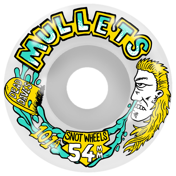 SNOT DEAD DAVE MULLET CONICAL 54MM 101A WHITE WHEEL SET