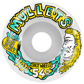 SNOT DEAD DAVE MULLET CONICAL 54MM 101A WHITE WHEEL SET