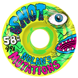 SNOT HOUGHTON MUTATIONS CONICAL 58MM 99A GRN/YEL WHEEL SET