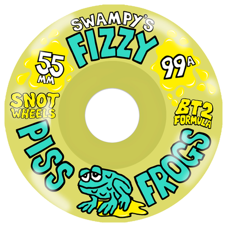 SNOT SWAMPY FIZZY PISS FROGS 55MM 99A OLIVE WHEEL SET