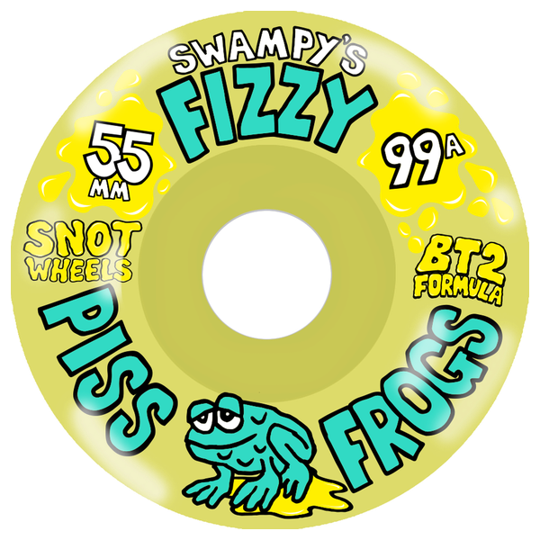 SNOT SWAMPY FIZZY PISS FROGS 55MM 99A OLIVE WHEEL SET