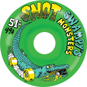 SNOT SWAMPY MONSTERS 51MM 99A CLASSIC GREEN WHEELS SET