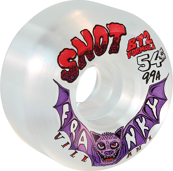SNOT VILLANI CONICAL 54MM 99A CLEAR WHEELS SET