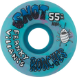 SNOT VILLANI ROACHE 55MM 101A ICE BLUE SWIRL WHEELS SET
