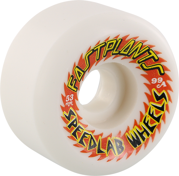 SPEEDLAB FASTPLANTS 53mm 99a WHITE WHEELS SET