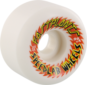 SPEEDLAB FASTPLANTS 53mm 99a WHITE WHEELS SET