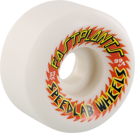 SPEEDLAB FASTPLANTS 53mm 99a WHITE WHEELS SET