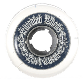 SPEEDLAB HARD CORE 57MM 82A CLEAR/SIL WHEELS SET
