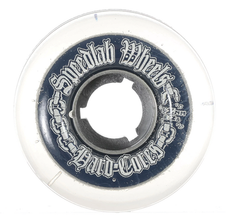 SPEEDLAB HARD CORE 57MM 82A CLEAR/SIL WHEELS SET