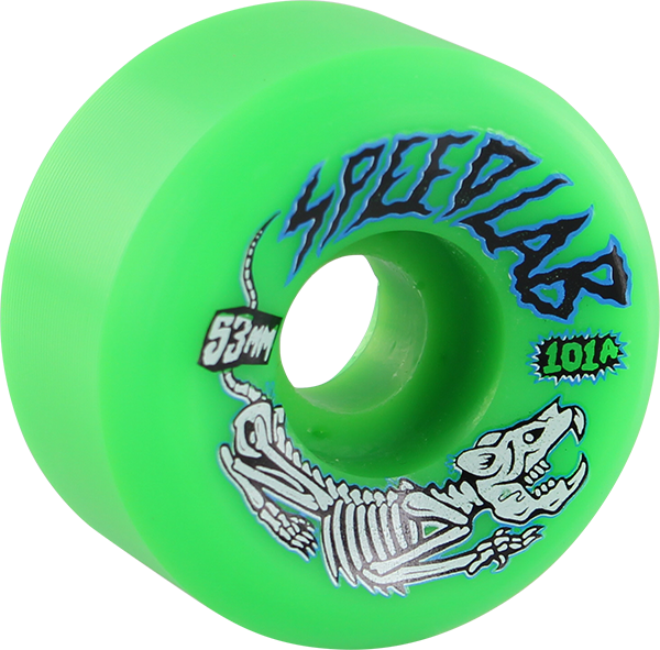 SPEEDLAB LAB RAT 53mm 101a GREEN WHEELS SET
