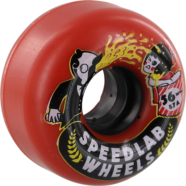 SPEEDLAB NASTYBOH 56mm 87a RED WHEELS SET