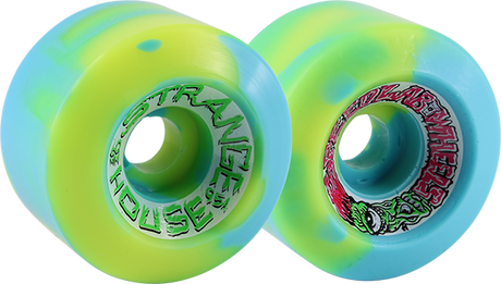 SPEEDLAB STRANGEHOUSE 60mm 95a BLUE/YEL WHEELS SET