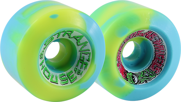 SPEEDLAB STRANGEHOUSE 60mm 95a BLUE/YEL WHEELS SET