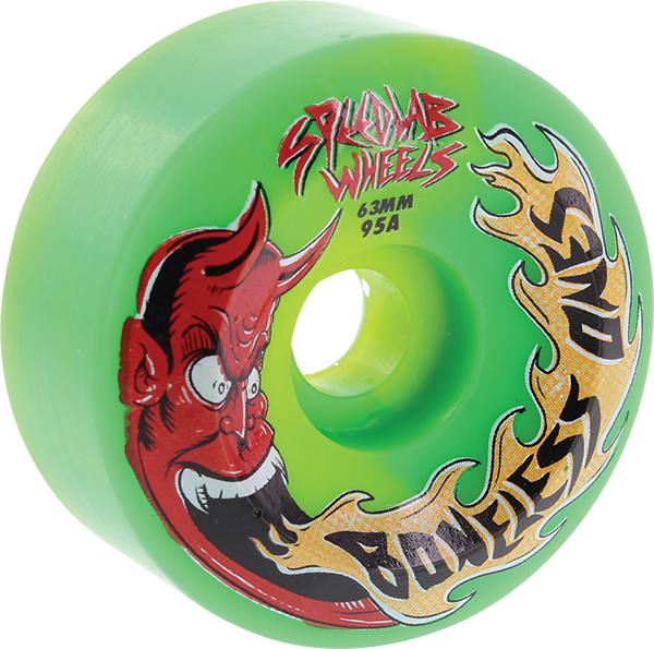 SPEEDLAB THE BONELESS ONES 63mm 95a GREEN WHEELS SET