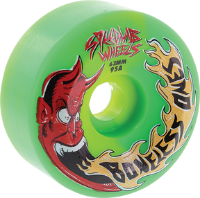 SPEEDLAB THE BONELESS ONES 63mm 95a GREEN WHEELS SET