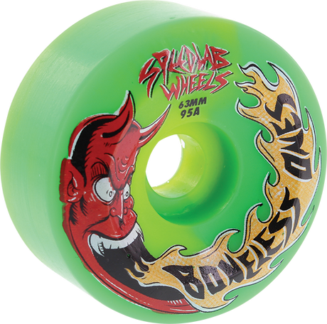 SPEEDLAB THE BONELESS ONES 63mm 95a GREEN WHEELS SET