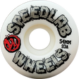 SPEEDLAB VU SHREDSTONES 54MM 93A WHITE WHEELS SET