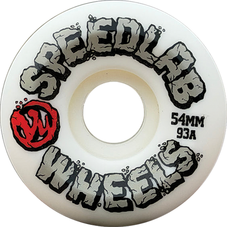 SPEEDLAB VU SHREDSTONES 54MM 93A WHITE WHEELS SET