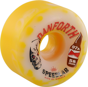 SPEEDLAB DANFORTH PRO SE 58mm 97a YEL/WHITE SWIRL WHEELS SET