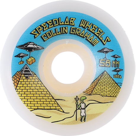 SPEEDLAB GRAHAM PRO PYRAMIDS 58MM 100A WHT WHEELS SET