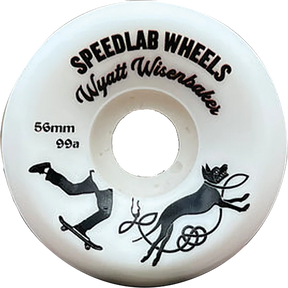 SPEEDLAB WISENBAKER PRO DOG 56mm 99A WHT WHEELS SET