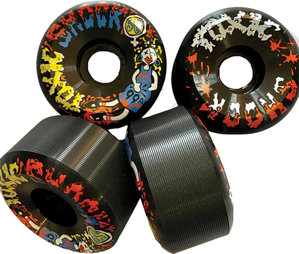 TOXIC SUPERTHANE TOXIC SHOCK 56MM 99A BLACK WHEELS SET