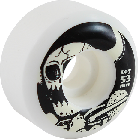 TOY MACHINE DEAD MONSTER 53mm WHT/BLK WHEELS SET