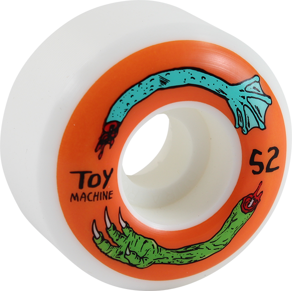 TOY MACHINE FOS ARMS 52mm WHT/ORG WHEELS SET
