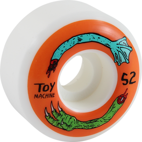 TOY MACHINE FOS ARMS 52mm WHT/ORG WHEELS SET