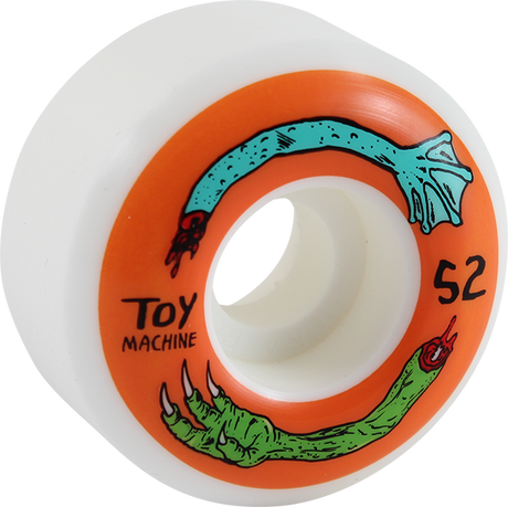 TOY MACHINE FOS ARMS 52mm WHT/ORG WHEELS SET