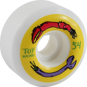 TOY MACHINE FOS ARMS 54mm WHT/YEL WHEELS SET