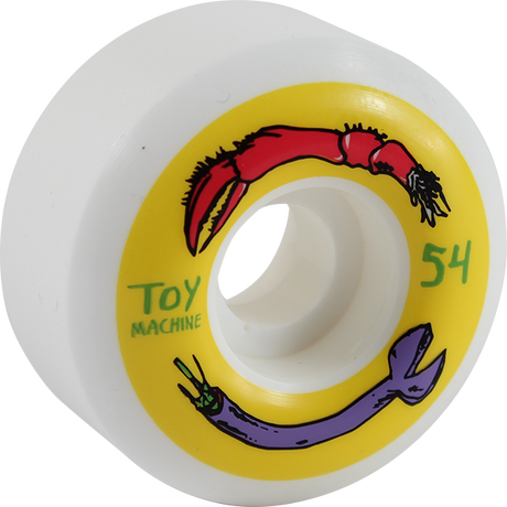 TOY MACHINE FOS ARMS 54mm WHT/YEL WHEELS SET