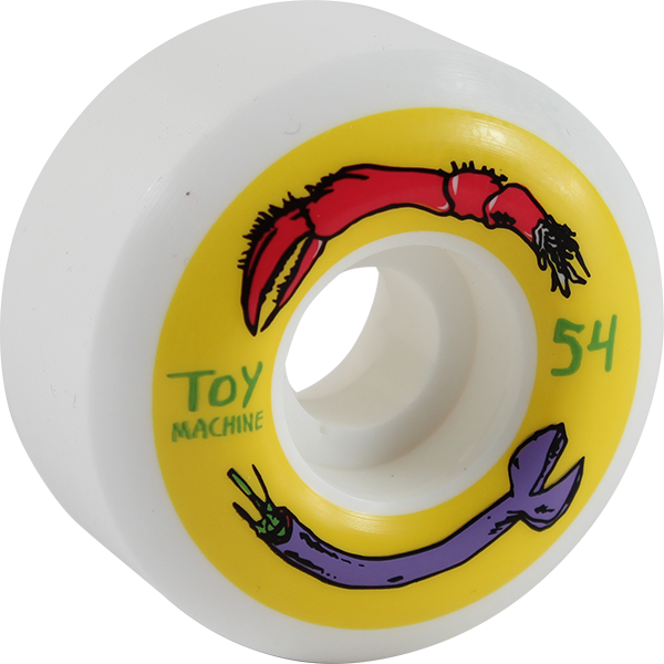TOY MACHINE FOS ARMS 54mm WHT/YEL WHEELS SET