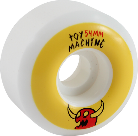TOY MACHINE SKETCHY MONSTER 54mm WHT/YEL WHEELS SET
