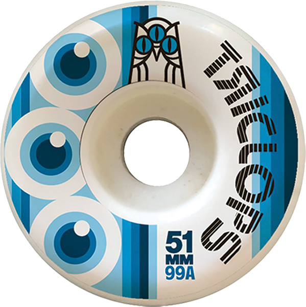 TRICLOPS THIRD EYE 51mm 99a WHITE WHEELS SET