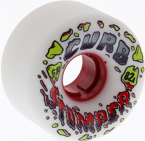 VENOM CURB STOMPERS 61mm 82a WHITE Skateboard Wheels