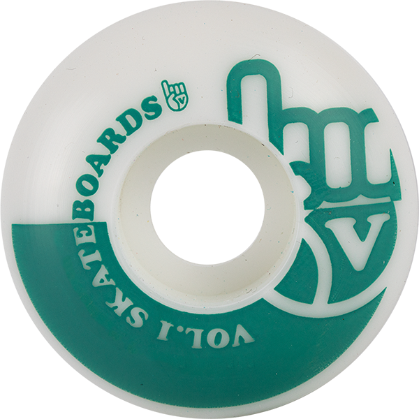 VOL.1 NO.1 52mm White/Teal WHEELS SET