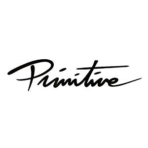 Primitive Nuevo Bar Logo Sticker White Black 4" (2pack)