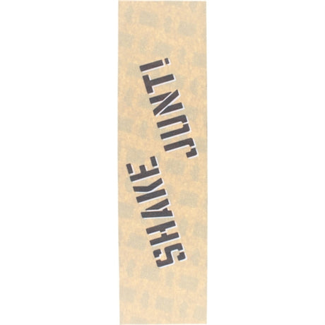Shake Junt Logo Grip Tape Sheet Clear Black White 9x33
