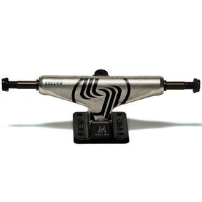 Silver M-Hollow Skate Trucks Silver Black 8.25 Set