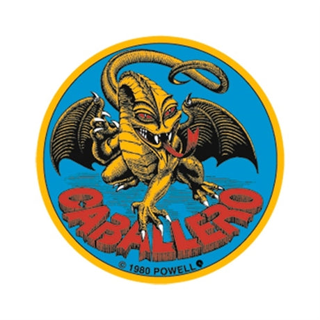 Powell Cab OG Dragon Sticker Decal Blue 3"