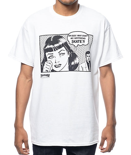 Thrasher Boyfriend SS TShirt White